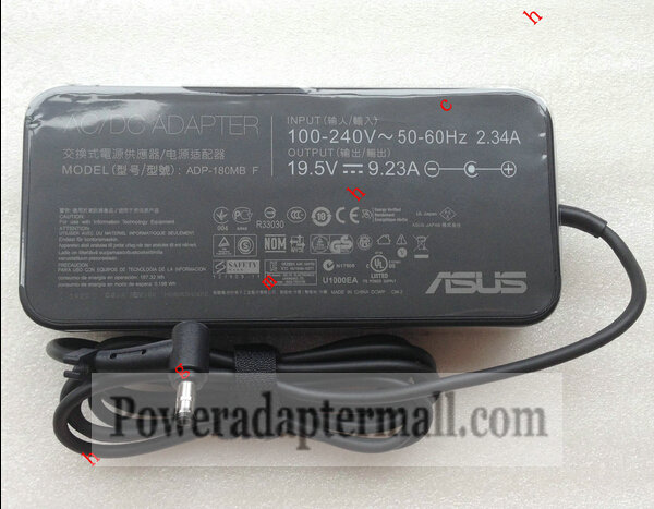 180W FA180PM111 ASUS ROG G750JS-T4077H Laptop AC Adapter